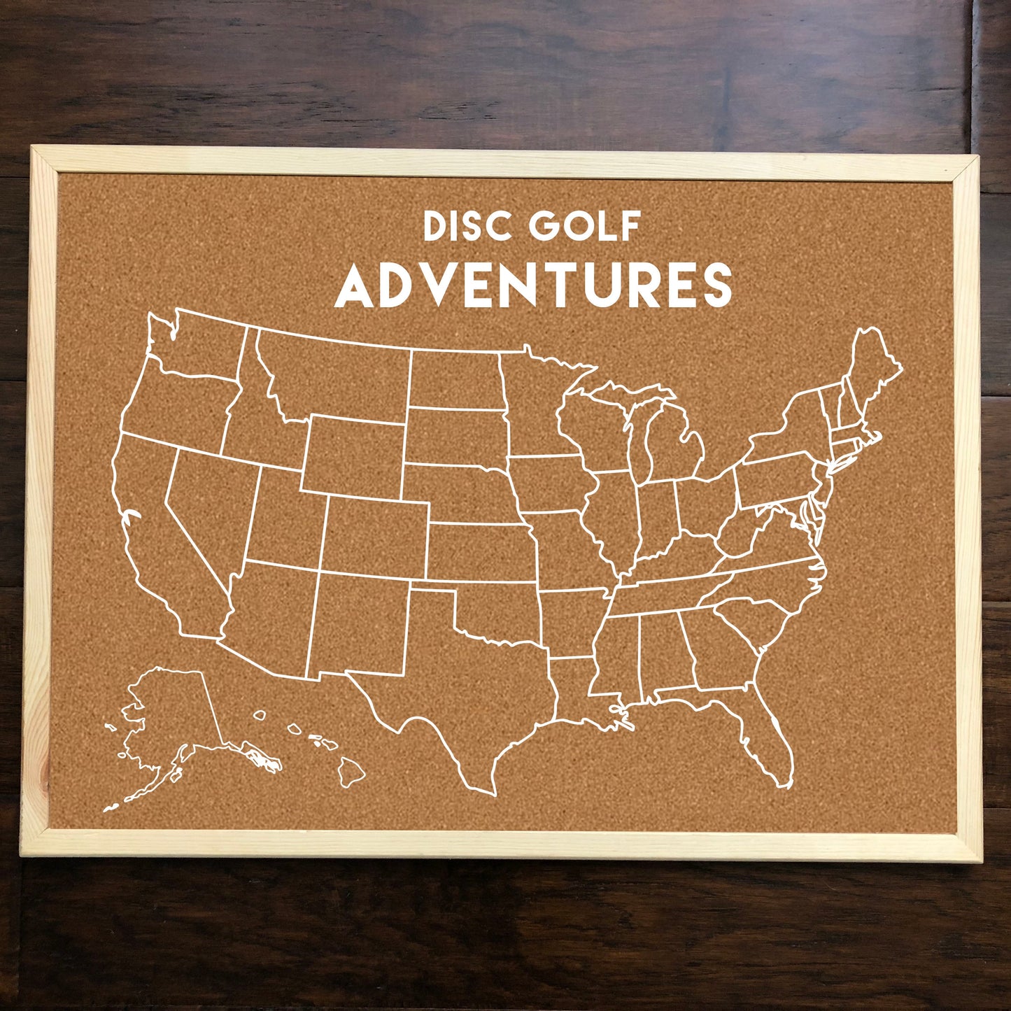 United States of Disc Golf Pins - Custom Corkboard