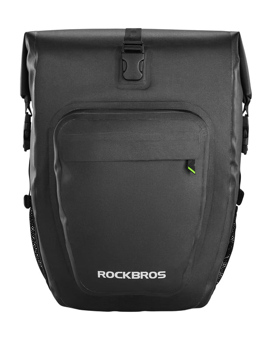 ROCKBROS 27L Waterproof Bike Pannier Bag Grocery Touring Cycling Large Capacity Rear Rack Bag