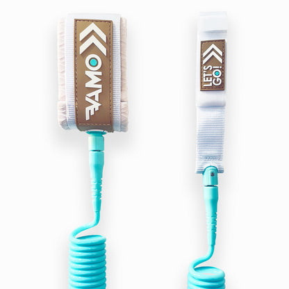 9' Full Coiled SUP Paddleboard Leash - Vibrant Collection