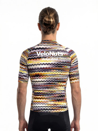 Men's Cycling Jersey Retro Signal