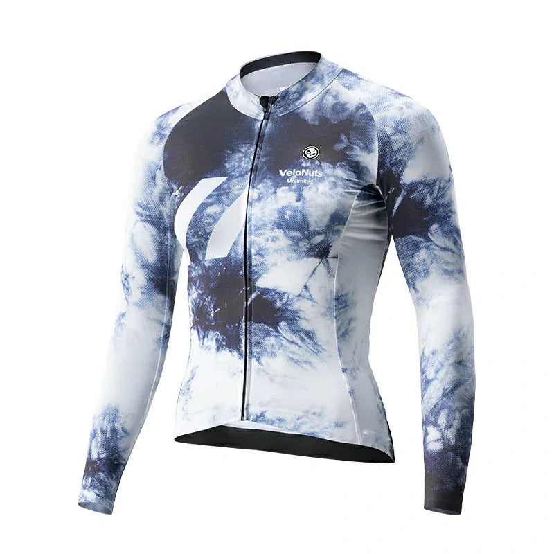 Velonuts Women Cycling Jersey  Breathable Long Sleeve Pro Team MTB/Road Jersey