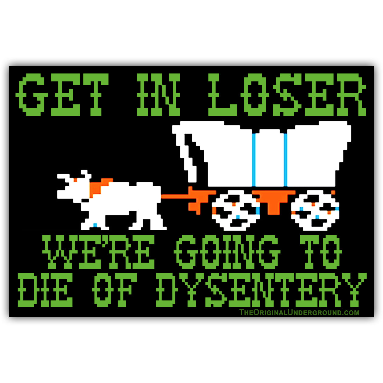 We're Going to Die of Dysentery "Oregon Trail" Flexible Magnet