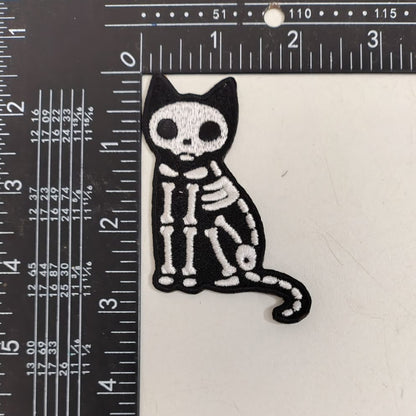 Skeleton Cat Patch