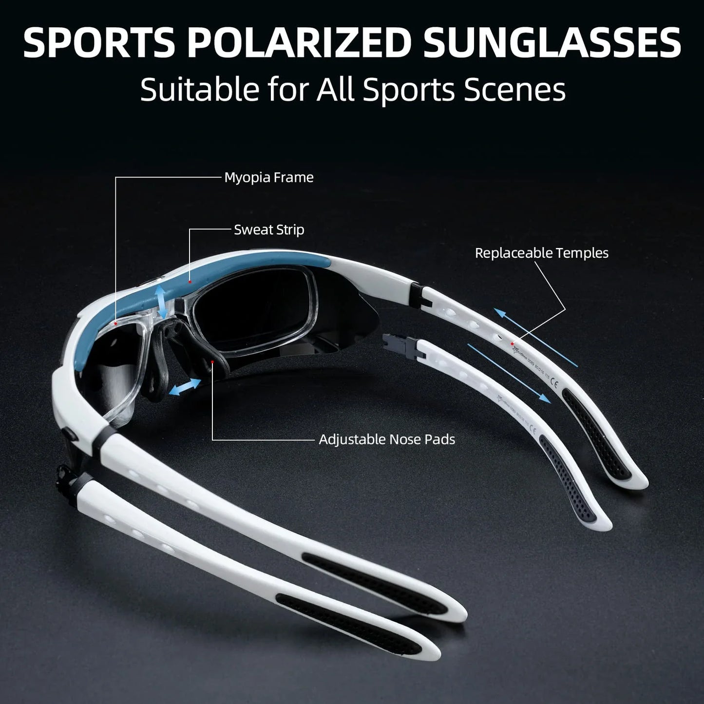 Polarized Sports Sunglasses for Cycling
