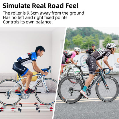 ROCKBROS Bike Rollers Adjustable Bike Trainer  Stand Foldable
