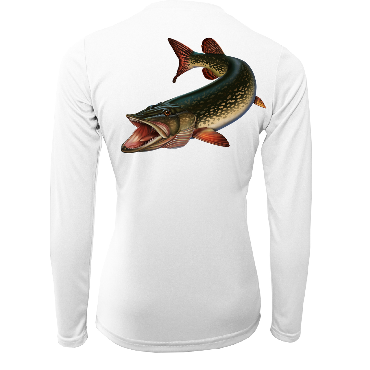 Florida Freshwater Born Pike Women's Long Sleeve UPF 50+ Dry-Fit Shirt