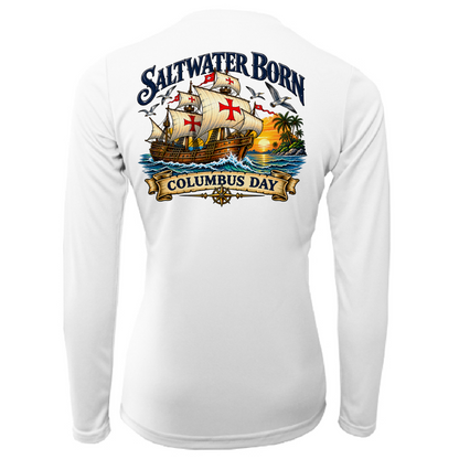 Columbus Day Ship Women's Long Sleeve UPF 50+ Dry-Fit Shirt