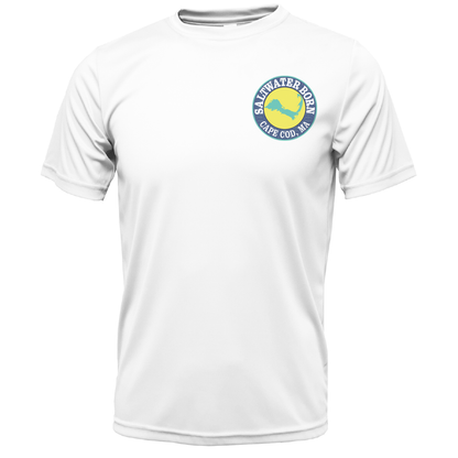 Cape Cod, MA Jaws Girl's Short Sleeve UPF 50+ Dry-Fit Shirt