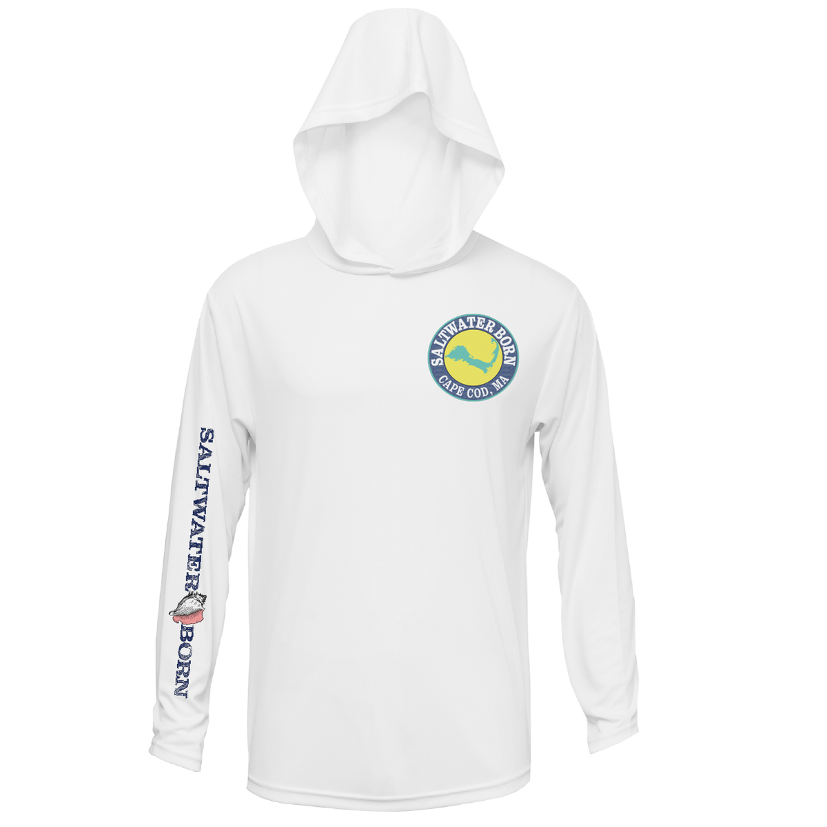 Cape Cod, MA Jaws Women's Long Sleeve UPF 50+ Dry-Fit Hoodie