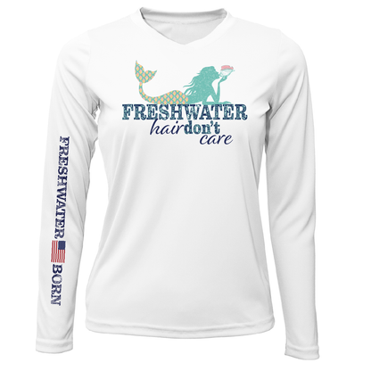 Florida "Freshwater Hair Don't Care" Women's Long Sleeve UPF 50+ Dry-Fit Shirt
