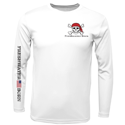 Freshwater Born "All For Rum and Rum For All" Men's Long Sleeve UPF 50+ Dry-Fit Shirt