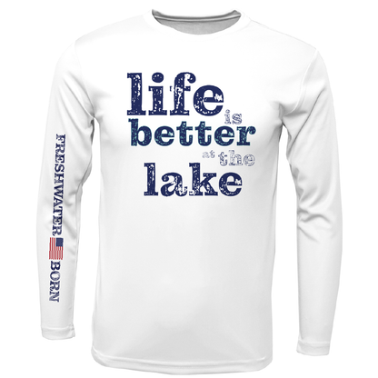 Florida "Life is Better at the Lake" Men's Long Sleeve UPF 50+ Dry-Fit Shirt