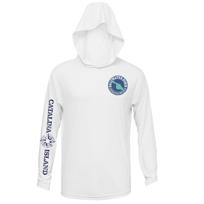 Avalon, CA Harbor Dive Days Men's Long Sleeve UPF 50+ Dry-Fit Hoodie