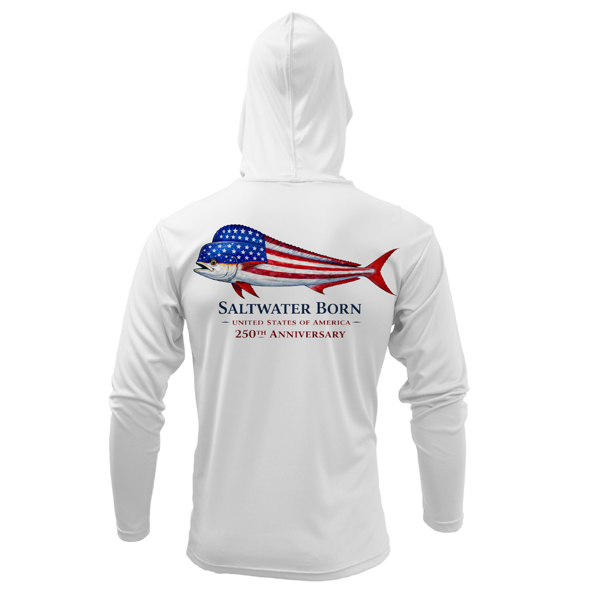 250th Anniversary Action Mahi Men's Long Sleeve UPF 50+ Dry-Fit Hoodie