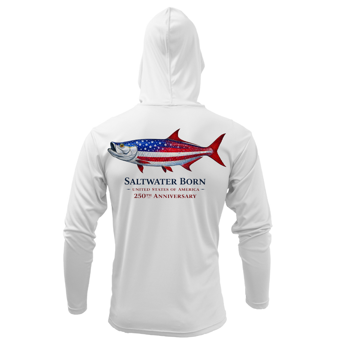 250th Action Tarpon Boy's Long Sleeve UPF 50+ Dry-Fit Hoodie