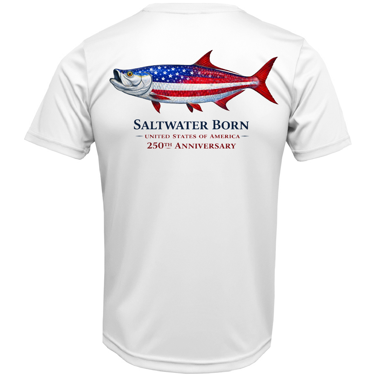 250th Anniversary Action Tarpon Men's Short Sleeve UPF 50+ Dry-Fit Shirt