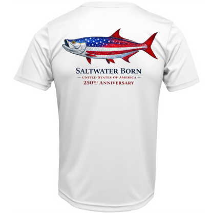 250th Anniversary Action Tarpon Men's Short Sleeve UPF 50+ Dry-Fit Shirt