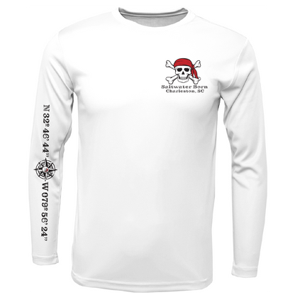 Charleston, SC "All For Rum and Rum For All" Men's Long Sleeve UPF 50+ Dry-Fit Shirt