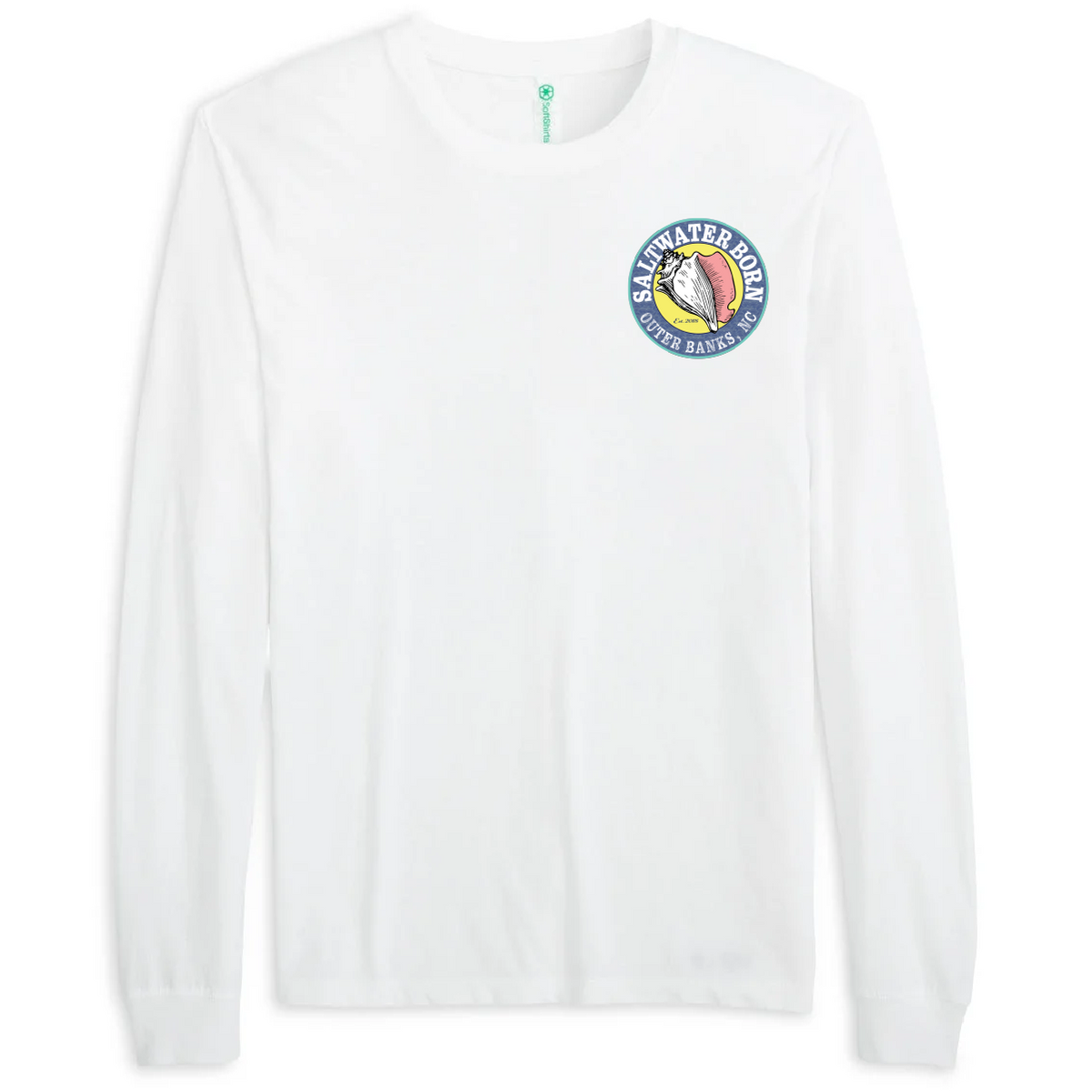 Outer Banks, NC Tuna Men's Cotton Long Sleeve Shirt