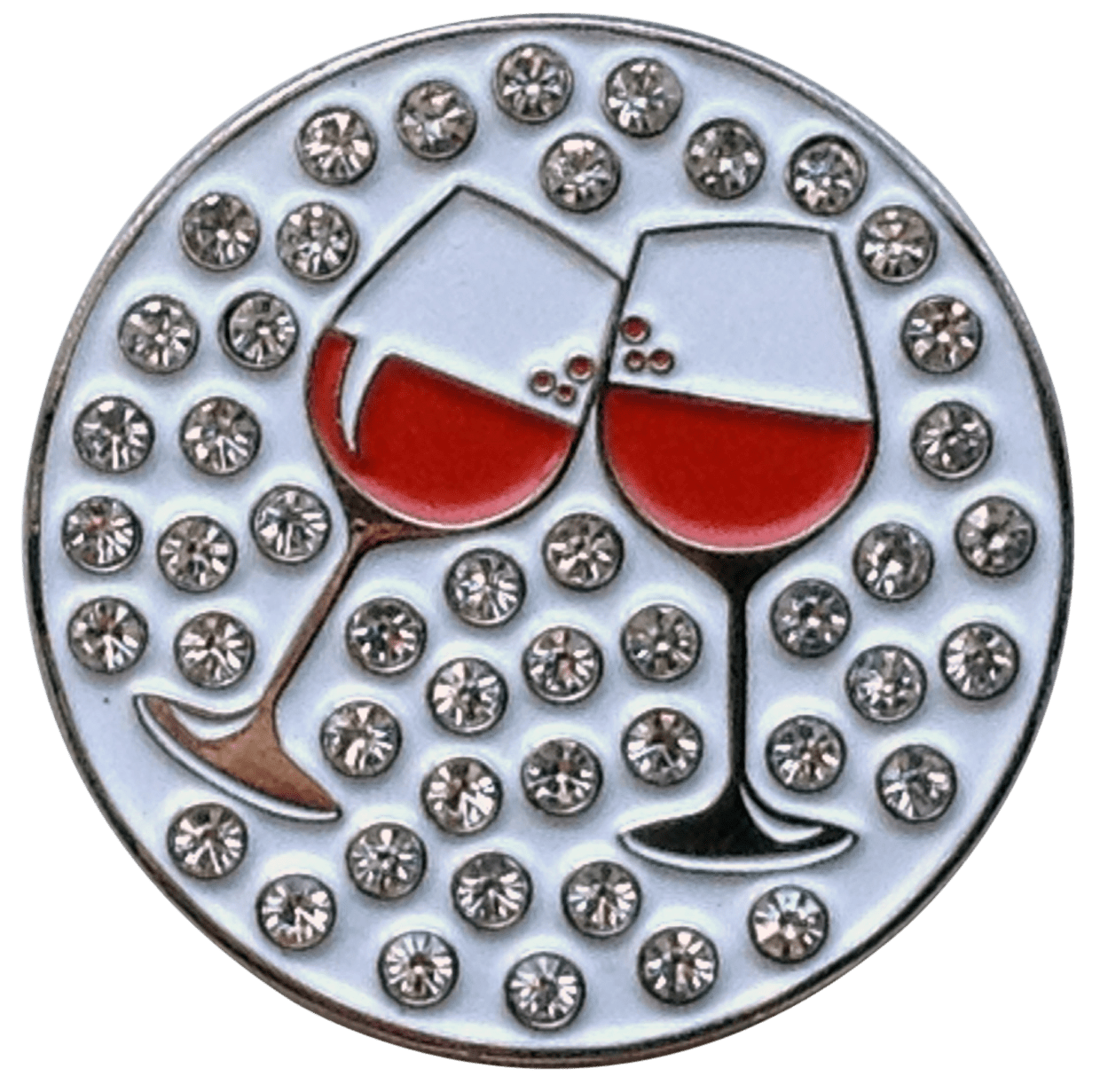 Cheers! Wine Crystal Ball Marker & Hat Clip by ReadyGOLF