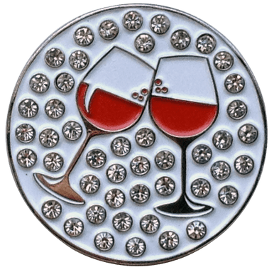 Cheers! Wine Crystal Ball Marker & Hat Clip by ReadyGOLF