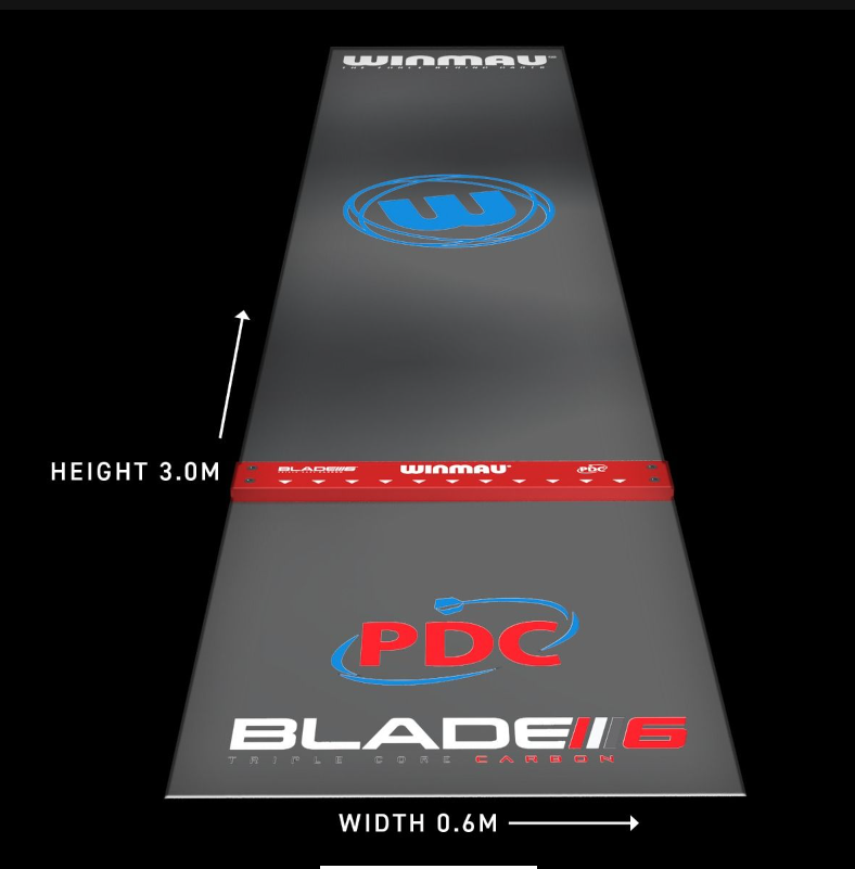 Clearzone PVC Dart Mat with Integrated Oche