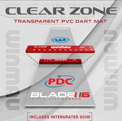 Clearzone PVC Dart Mat with Integrated Oche