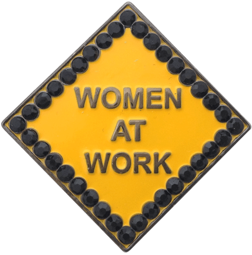 Caution Women At Work Crystal Ball Marker &amp; Hat Clip by ReadyGOLF