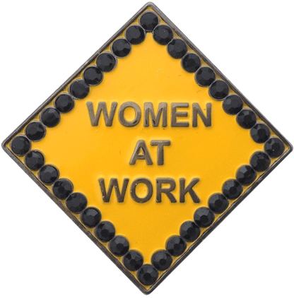 Caution Women At Work Crystal Ball Marker &amp; Hat Clip by ReadyGOLF