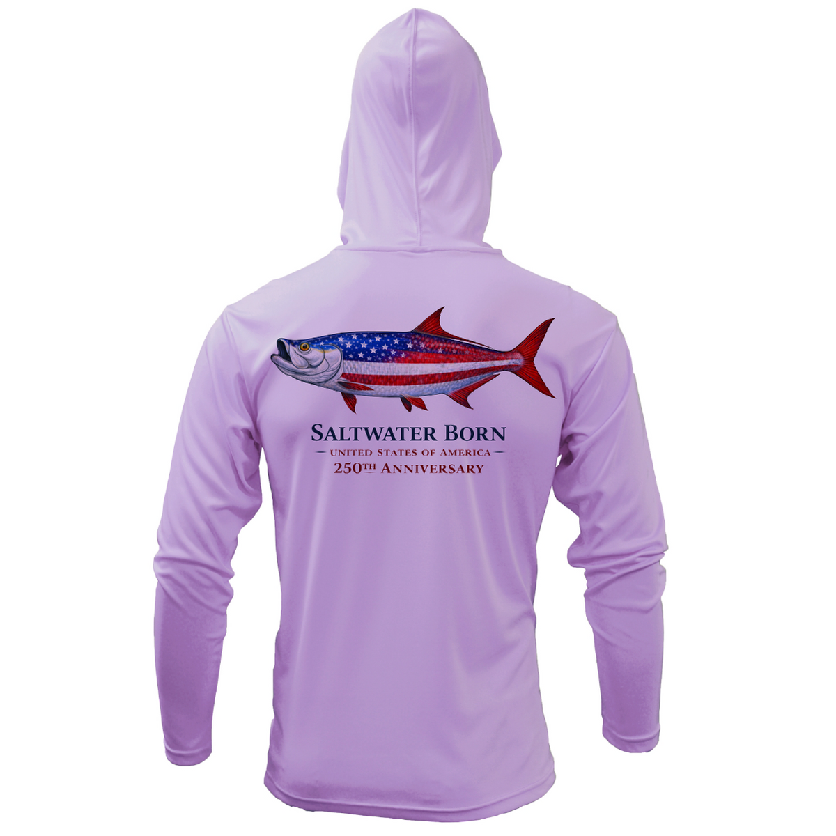 250th Action Tarpon Girl's Long Sleeve UPF 50+ Dry-Fit Hoodie