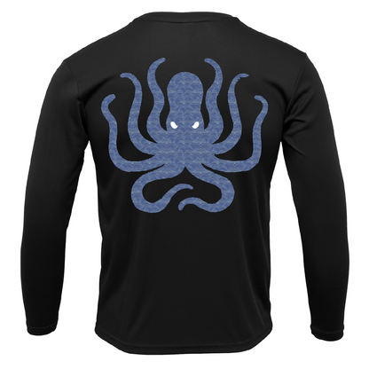 Siesta Key, FL Kraken Men's Long Sleeve UPF 50+ Dry-Fit Shirt