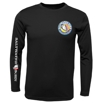 Melbourne Beach, FL Island Time Men's Long Sleeve UPF 50+ Dry-Fit Shirt