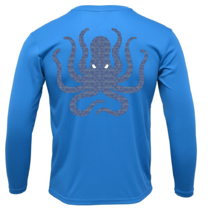 Siesta Key, FL Kraken Men's Long Sleeve UPF 50+ Dry-Fit Shirt