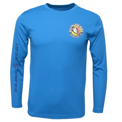 Siesta Key, FL Kraken Men's Long Sleeve UPF 50+ Dry-Fit Shirt