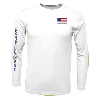 USA Bonefish Long Sleeve UPF 50+ Dry-Fit Shirt