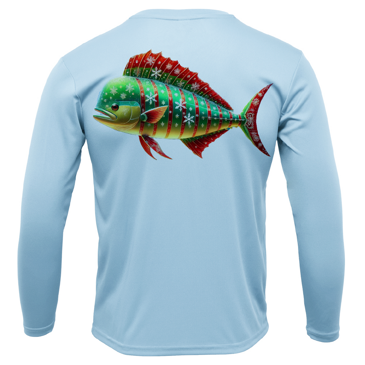 Christmas Mahi Men's Long Sleeve UPF 50+ Dry-Fit Shirt