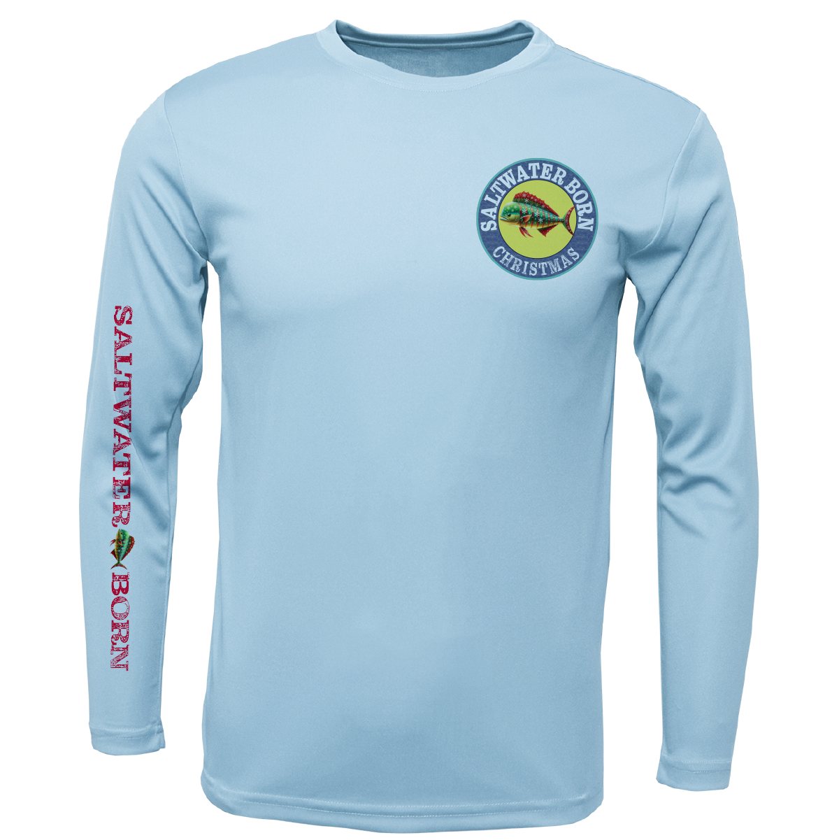 Christmas Mahi Men's Long Sleeve UPF 50+ Dry-Fit Shirt