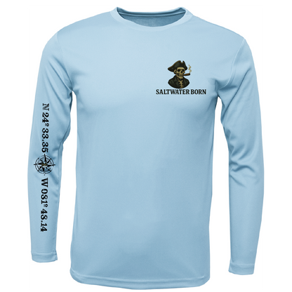 Key West, FL Pirate Men's Long Sleeve UPF 50+ Dry-Fit Shirt