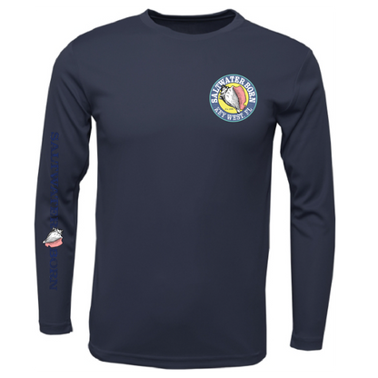 Key West, FL Realistic Lobster Men's Long Sleeve UPF 50+ Dry-Fit Shirt