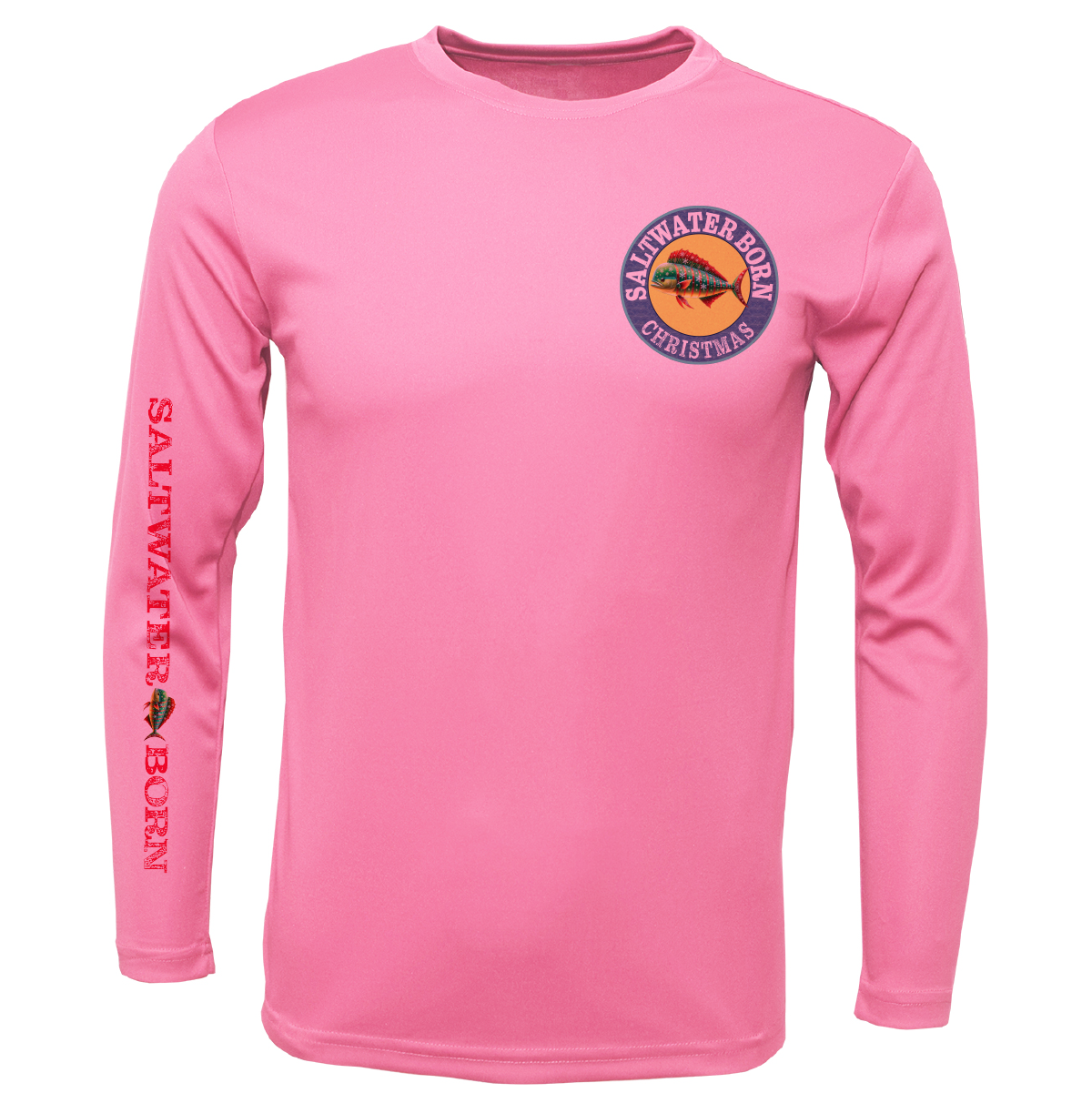 Christmas Mahi Men's Long Sleeve UPF 50+ Dry-Fit Shirt