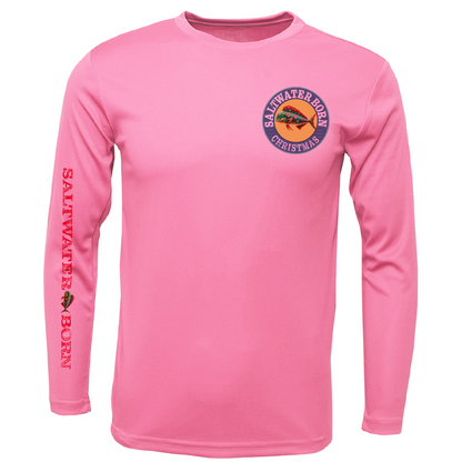 Christmas Mahi Men's Long Sleeve UPF 50+ Dry-Fit Shirt