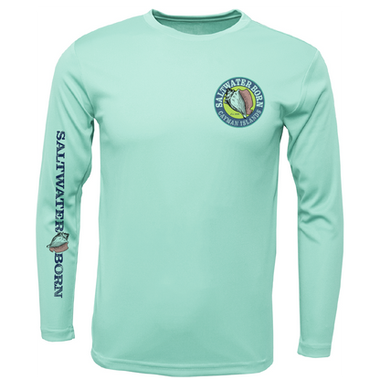 Cayman Islands Kraken Men's Long Sleeve UPF 50+ Dry-Fit Shirt