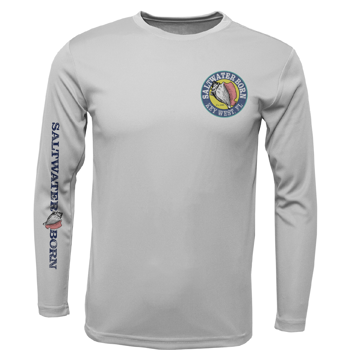 Key West, FL "Catch Clean Conserve" Lionfish Men's Long Sleeve UPF 50+ Dry-Fit Shirt
