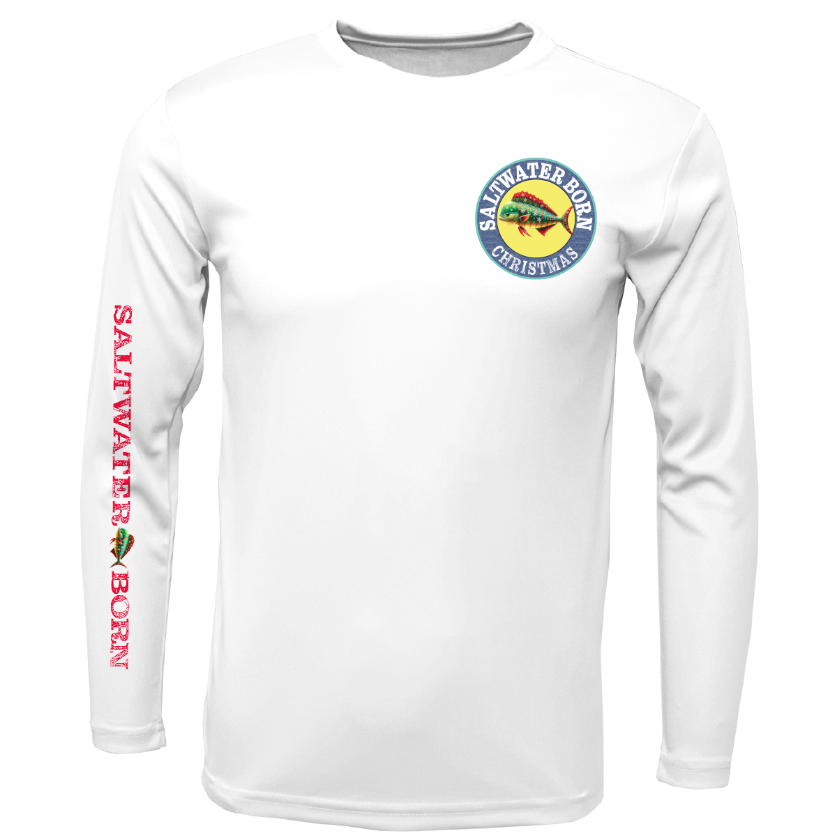 Christmas Mahi Men's Long Sleeve UPF 50+ Dry-Fit Shirt