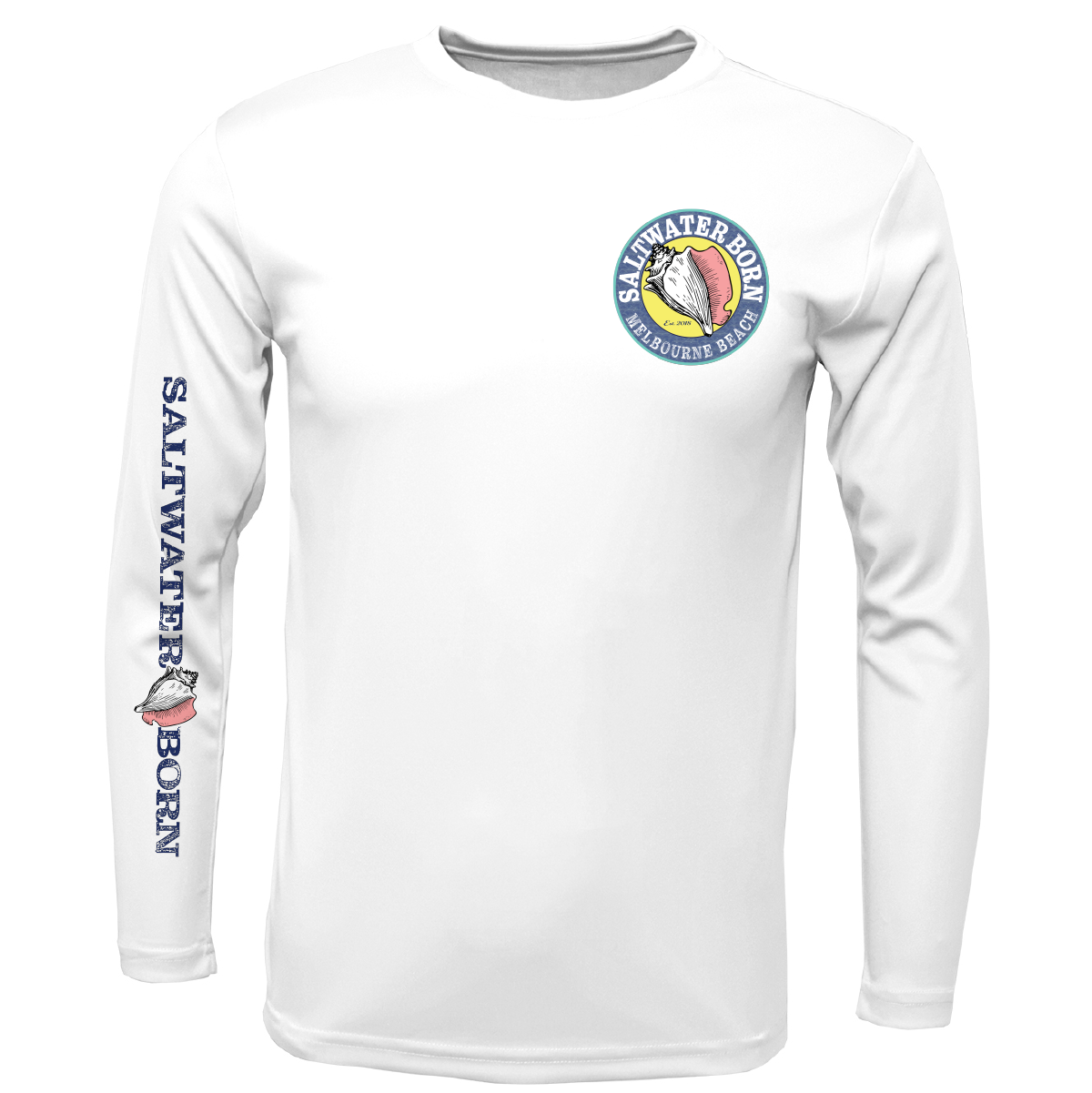 Melbourne Beach, FL Island Time Men's Long Sleeve UPF 50+ Dry-Fit Shirt