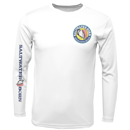 Melbourne Beach, FL Island Time Men's Long Sleeve UPF 50+ Dry-Fit Shirt