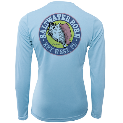 Key West, FL State of Florida Girl's Long Sleeve UPF 50+ Dry-Fit Shirt