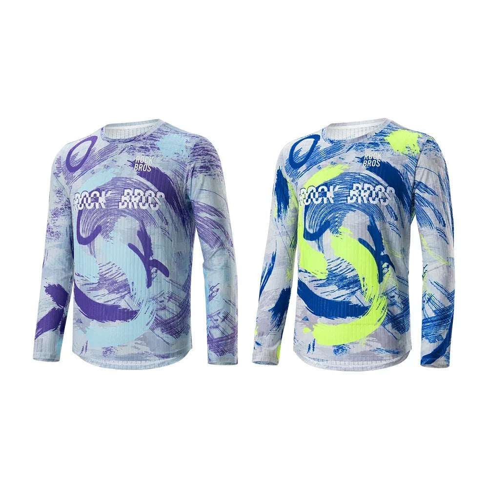 Long Sleeve Cycling Jersery Casual Loose Printed