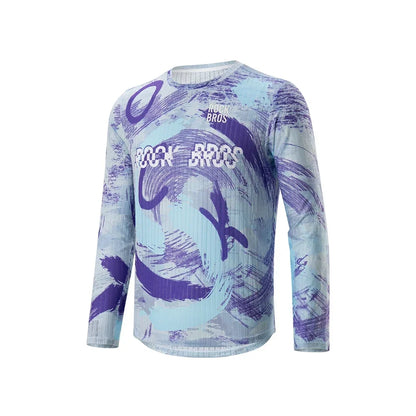Long Sleeve Cycling Jersery Casual Loose Printed