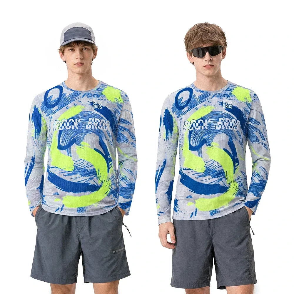 Long Sleeve Cycling Jersery Casual Loose Printed